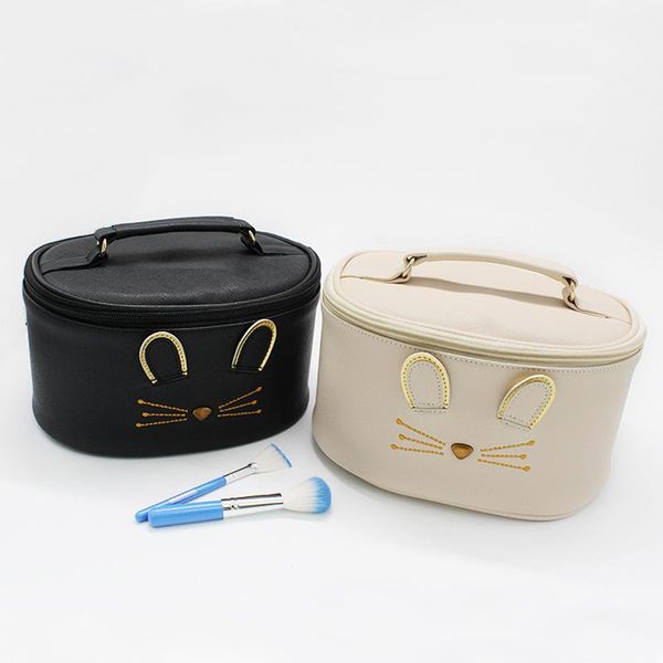 

women's cylinder makeup bag handbag fitness cosmetic bags & cases