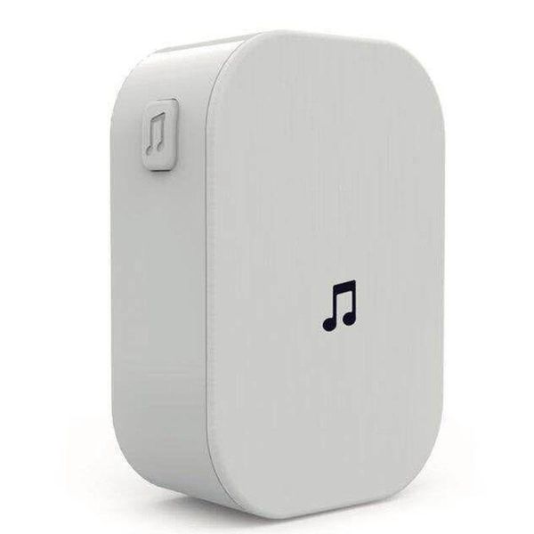 

plug-in chime wireless indoor doorbell extender for video with camera white us plug doorbells