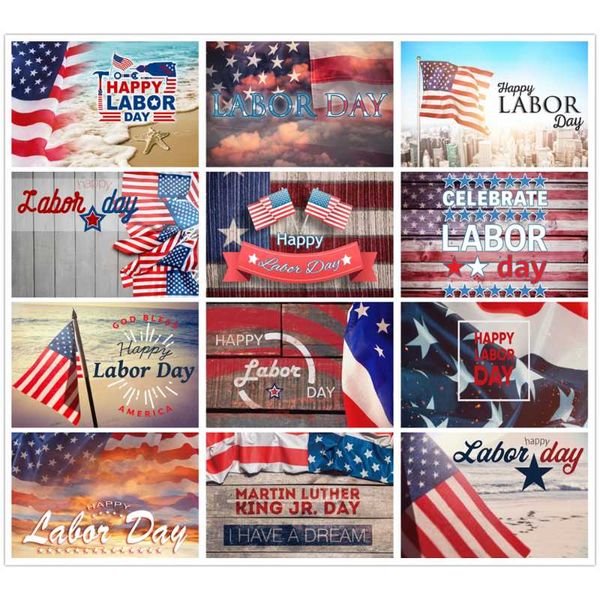 

party decoration happy labor day backdrop festivel american flag backgrounds pography po booth studio prop