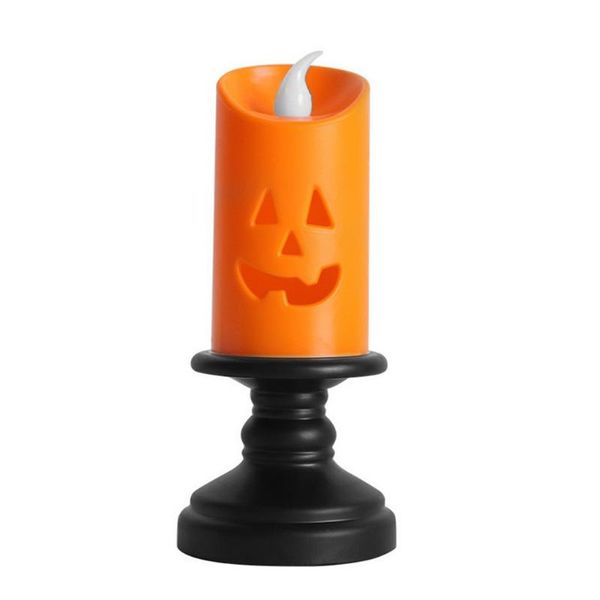 

party decoration led candle light halloween pumpkin flameless candlestick table shape lights decor