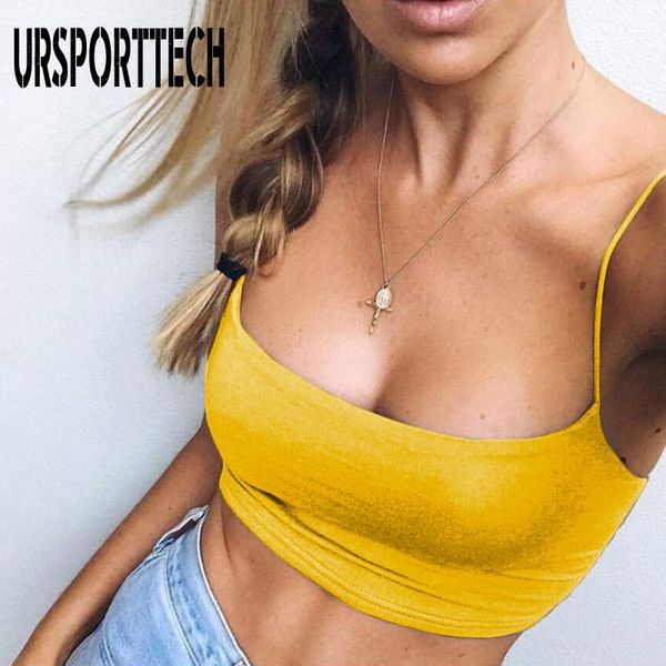 

women's tanks & camis ursporttech summer women vest sleeveless tank casual solid short crop tees for, White