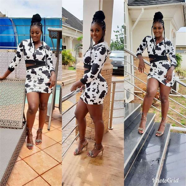 

fall 2019 new street trendsetter milk spot fashion two piece hoodie, White