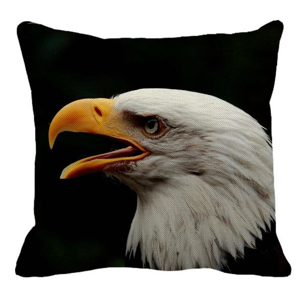 

45cmx45m american national bird eagle pattern linen comfortable cushion cover home sofa decorative pillow yh193 cushion/decorative