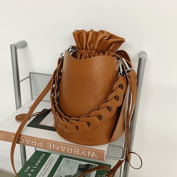 

evening bags mini designer bucket bag pu leather crossbody 2021 shoulder handbag female travel trend lady hand
