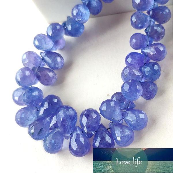 

other icnway 5pieces tanzanite natural gemstone faceted 6mm beads waterdrop shape for jewelry making necklace earring bracelet factory price, Crystal
