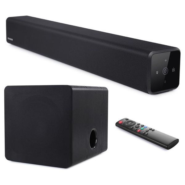 

mini speakers ele eleoption 100w soundbar home theater sound bar tv bluetooth speaker touch screen+150w wooded independent active subwoofer