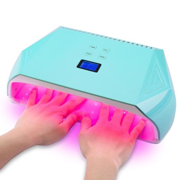 

nail dryers 128w lamp uv led dryer red light beads for curing polish gel high power nails art manicure electric lamps white
