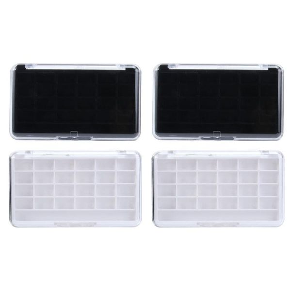 

4pcs 24 grids empty refillable container case makeup storage for eyeshadow bottles & jars