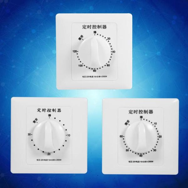 

timers ac 220v 30/60/120 minutes temporizador controller countdown mechanical timer swtich high power digital