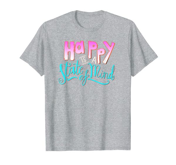 

happiness quote gift cool positive thoughts t-shirt, White;black