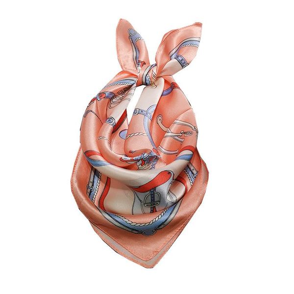 

scarves 53*53cm silk small square scarf women's business professional hair neck decoration wrap shawl birthday present female, Blue;gray