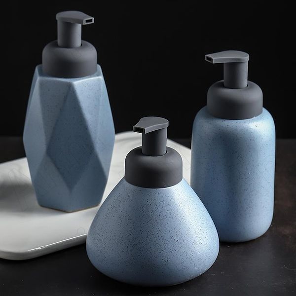 

liquid soap dispenser creativity ceramic press shampoo bottle nordic simple household restroom el bathroom decoration accessories