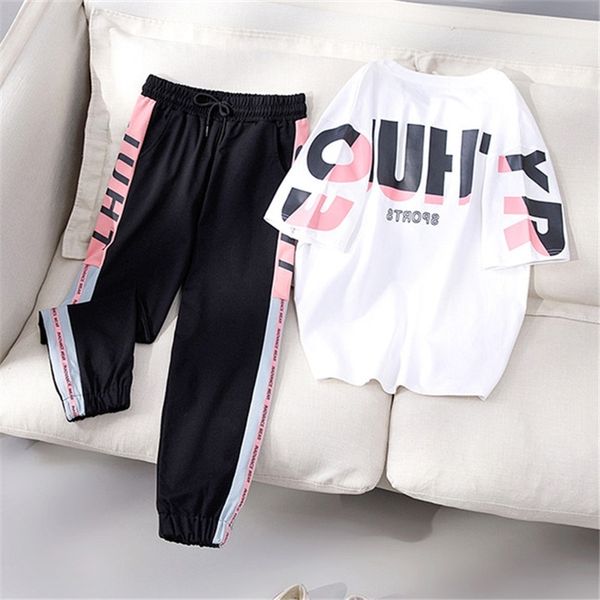 

leisure sportswear women's two piece suit 2021 new korean summer fashion brand, Gray