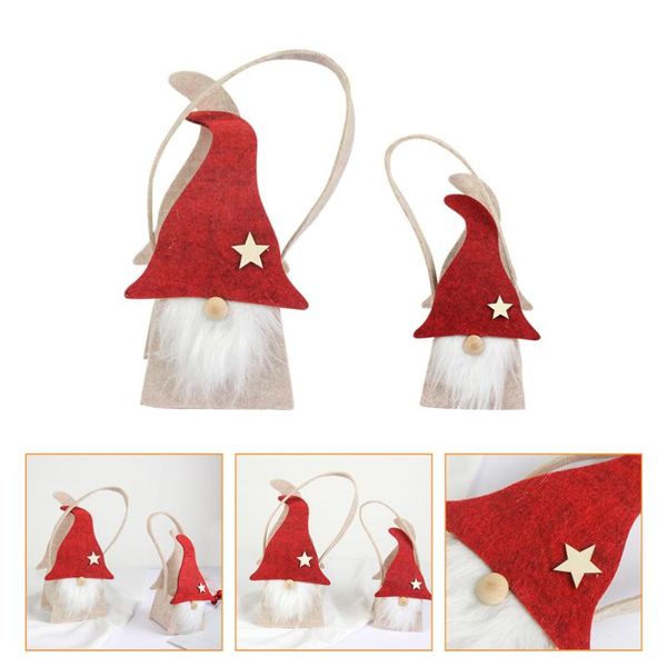 

gift wrap 2pcs christmas bag diy felt candy xmas themed storage pouch