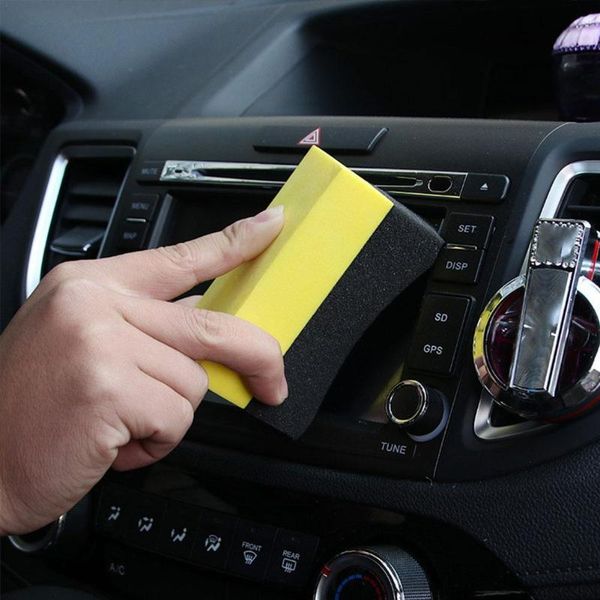 

car sponge 10 pcs professional tyre tire dressing applicator curved foam pad wholesale specially designed applicators