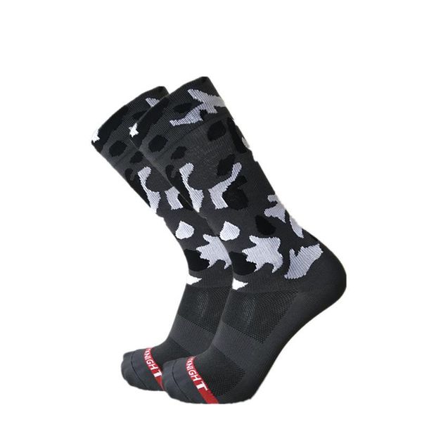 

sports socks cycling professional outdoor racing universal women men's stretch for road bike, Black