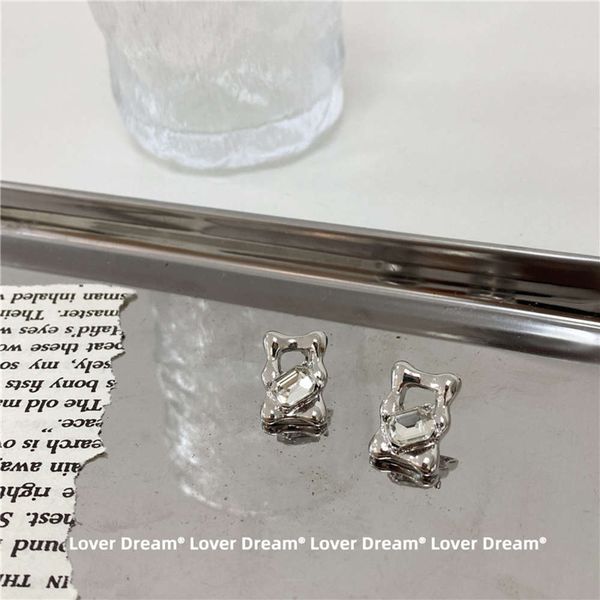 

luofu dream rectangular earrings cool transparent earrings feminine simple