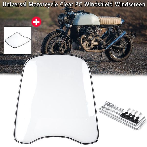

motorcycle windshield transparent universal deflector pc windscreen wind