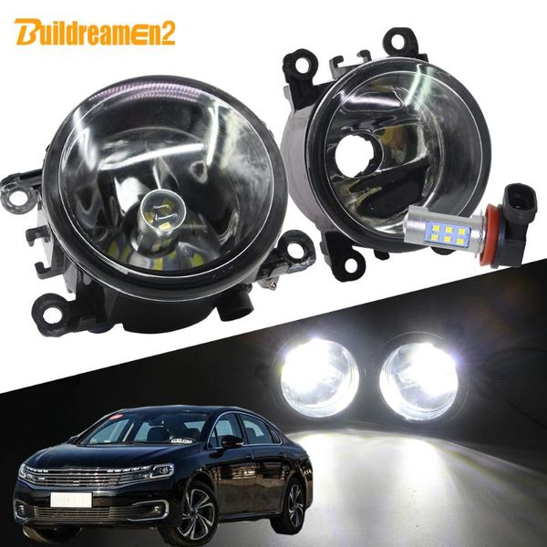 

other lighting system buildreamen2 for c6 td_ saloon 2005-2021 car h11 fog light kit lampshade + bulb daytime running drl 12v stylin