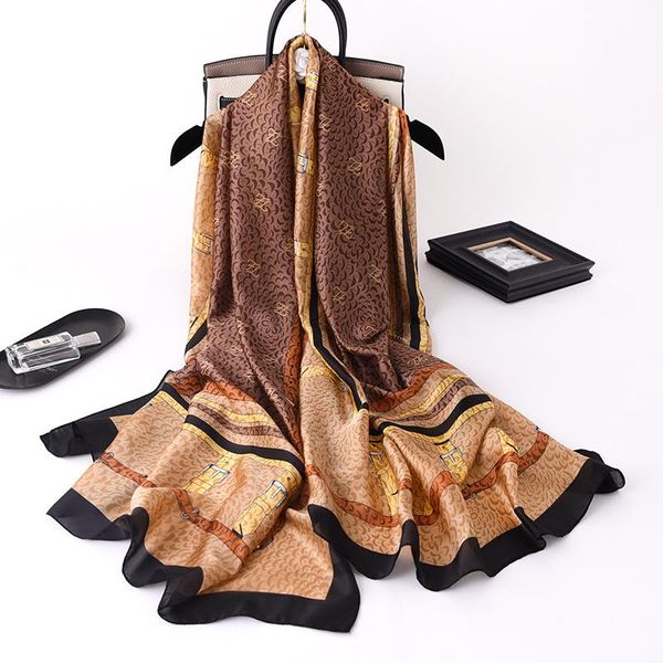 

spring summer fashion women silk scarf moon print shawls scarfs ladies outside beach stole headband neck scarves bandana, Blue;gray