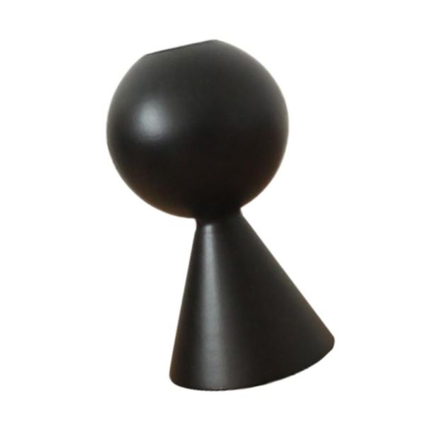 

candle holders 1pc festival stand wooden candleholder ornament for pography (black)