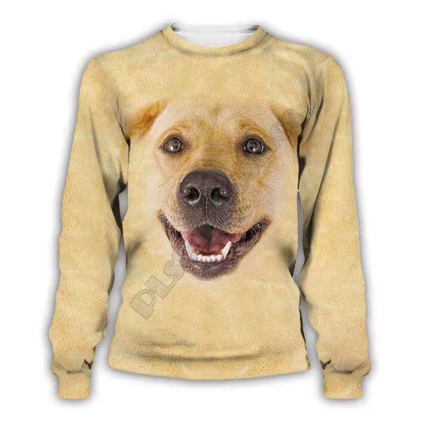 

cute pet pattern men's 3d printing hoodie visual impact party punk gothic round neck sweater hoodie, Black