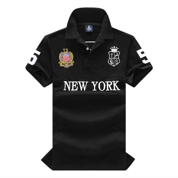 

men's cotton polo shirt, embroidered short sve t-shirt, large 5xl, 6xl, new york, summer, 2021, White;black