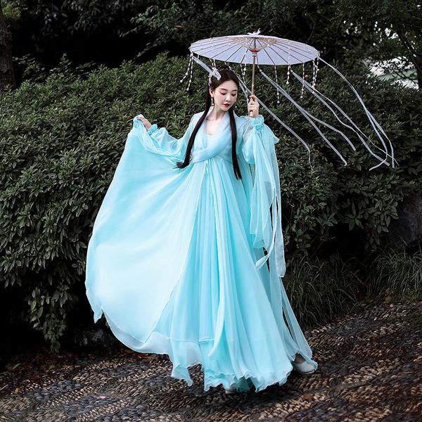 

stage wear summer costume hanfu suit female super fairy costumes classical cosplay princess clothing sl5103, Black;red
