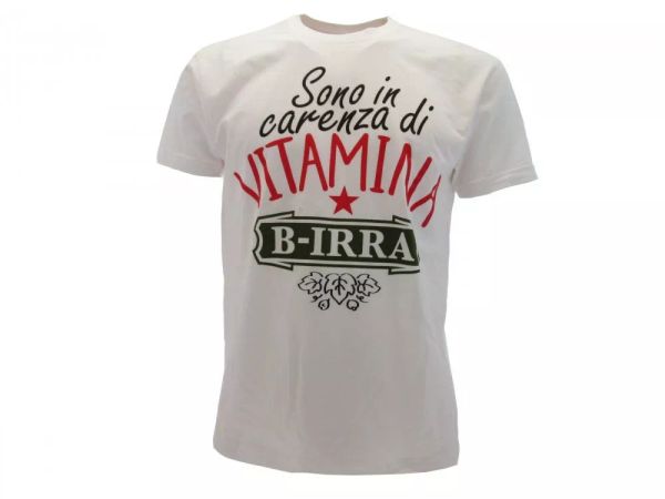 

t shirt only words man are lack of vitamin b-irra original, White;black