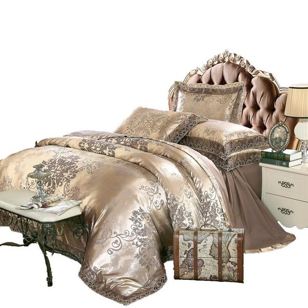 

bedding sets cotton satin jacquard four-piece modal tencel lace