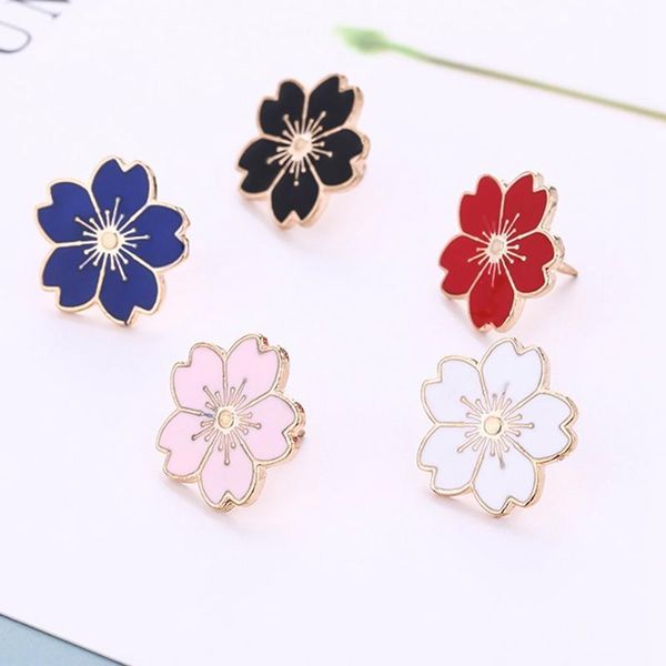 

pins, brooches sweet cherry blossom flower brooch japanese sakura enamel pins backpack collar button lapel pin badge women jewelry female gi, Gray