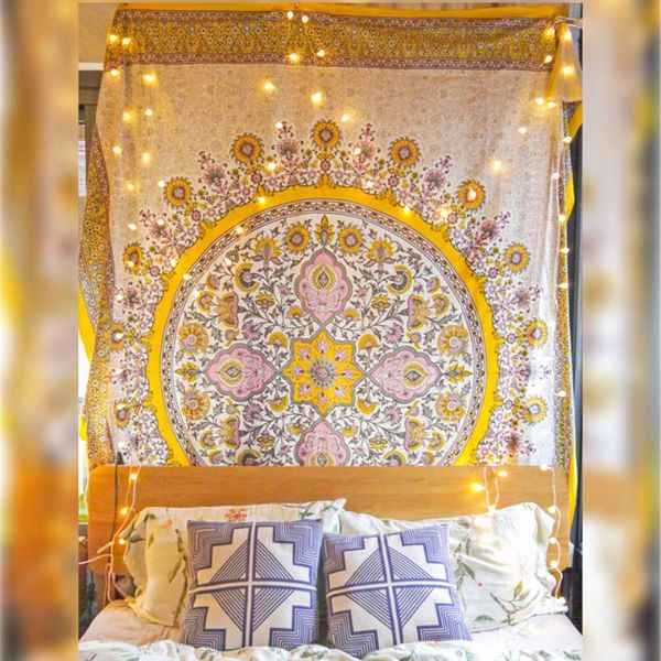 

tapestries mandala tapestry wall hanging bohemia floral macrame carpet dorm headboard cloth sofa blanket beach yoga