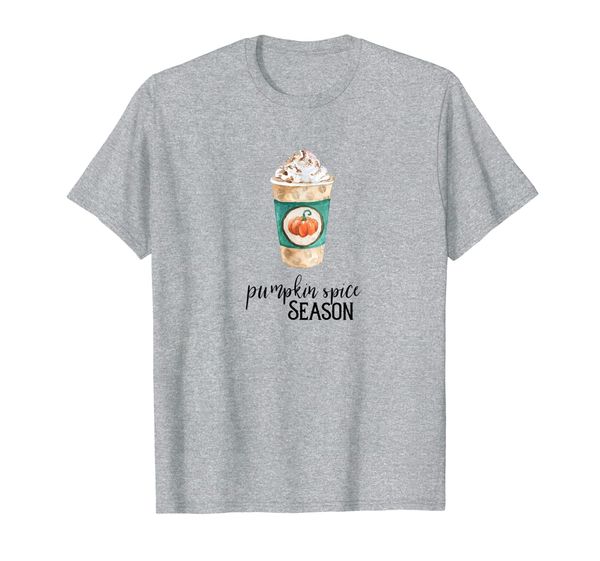 

pumpkin spice coffee season t-shirt, White;black