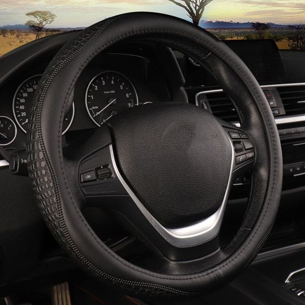 

steering wheel covers car shoulder protection cowhide crocodile pattern shell skidproof auto protector