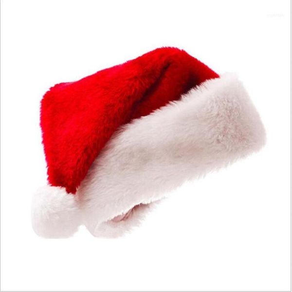 

christmas decorations thick gold velvet cloth hat plush santa 1pcs1