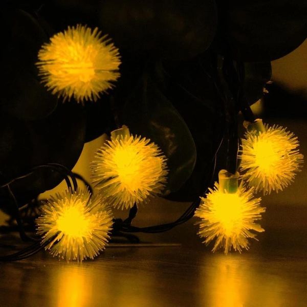 

strings 2021 christmas dandelion string lights led battery garden terrace party holiday pompons decoration