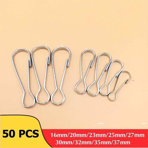 

bag parts & accessories 50 pcs bulk metal snap key clips keyring buckle loaded clasp spring hook hanging keychain hardware for diy, Black