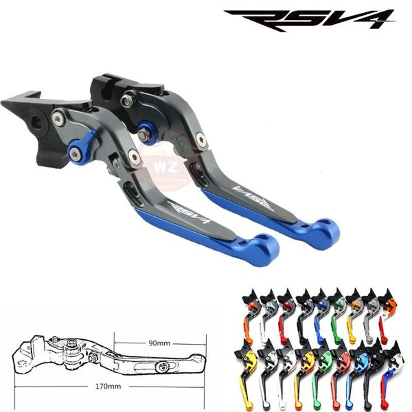 

motorcycle brakes for aprilia rsv4/rsv4 factory 2009 2010 2011-2012 2014 2021 cnc adjustable folding brake clutch levers