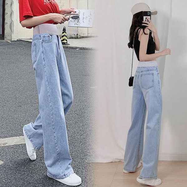 

maternity bottoms 2021 summer casual natural color breathable straight pants for women pregnancy outfit plus size clothes, White