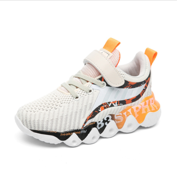 

spring autumn kids running shoes breathable lightweight children non-slip boys sneakers girls outdoor comfortable casual athletic &, Black
