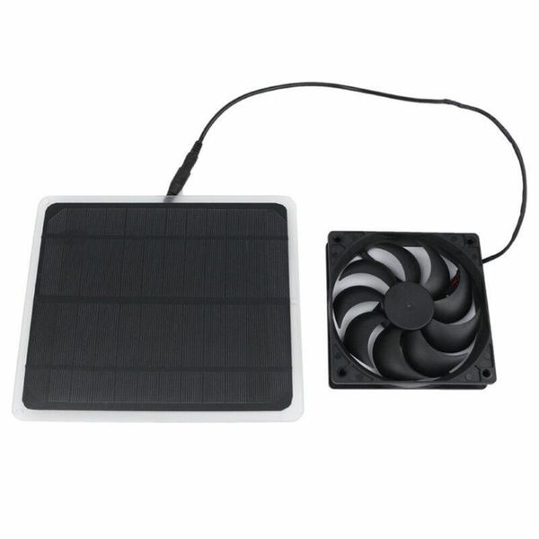 

electric fans 10w solar power panel monocrystalline silicon usb paneldc crocodile clip output outdoor camping panel+fan