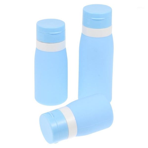 

storage bottles & jars 1 set 3pcs silicone travel dispenser lotion empty containers