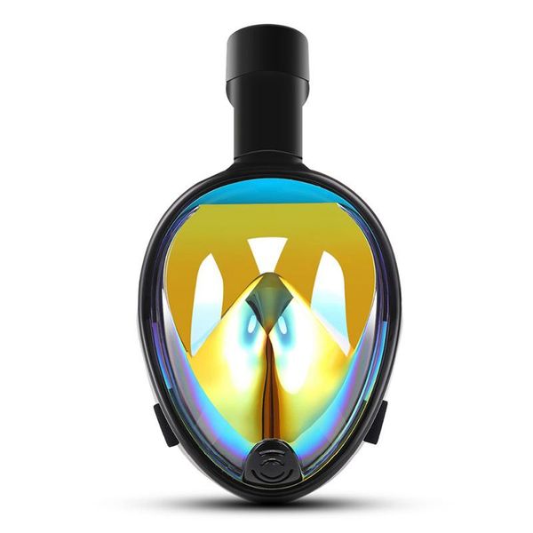 

diving masks anti-fog full face mask swimming breath dry goggle snorkel scuba glass ze