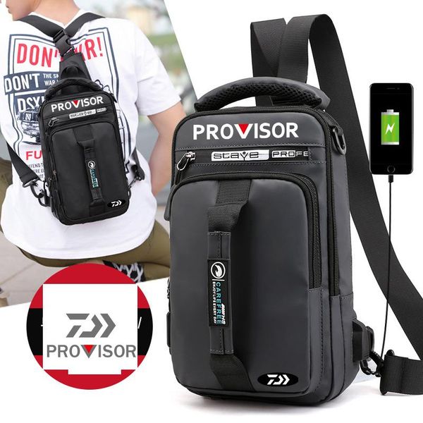 

fishing accessories 2021 diawa bag outdoor sports cycling backpack men's casual chest travel equipment