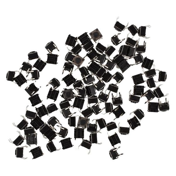 

smart home control 100 pcs 6x6x4.5mm panel pcb momentary tactile tact push button switch 4 pin dip