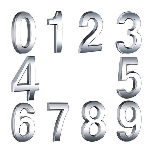 

other door hardware 10 pieces self-adhesive house numbers mailbox street address for residence and signs, 0 to 9