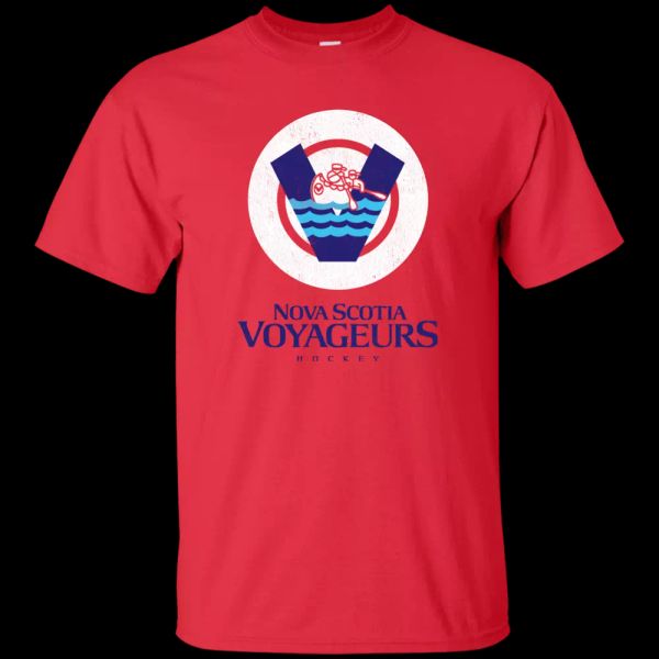 

nova scotia voyageurs, montreal farm, ahl halifax t-shirt, White;black