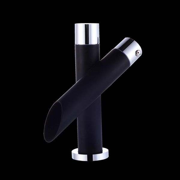 

creative bathroom luxury sink kitchen black ceramic water tap single handle grifos de lavabo home accessories bk50bf