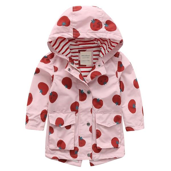 

spring windbreaker children's and autumn jacket windproof waterproof mid-length boys girls cotton lining jackets, Blue;gray