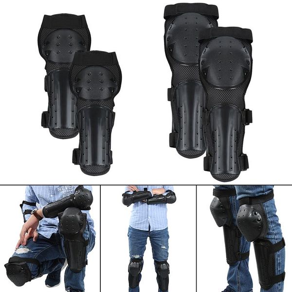 

elbow & knee pads outdoor sport cycling motorcycle protection motocross protector guards motosiklet dizlik joelheira kneepads 4pcs, Black;gray